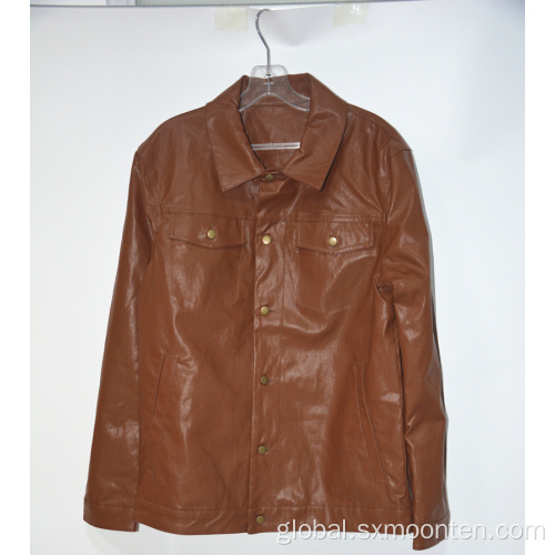 Men Winter Pu Leather Jacket High Quality Mens Winter Jacket Supplier